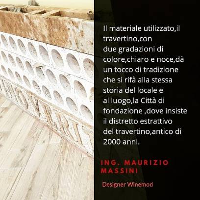 Portabottiglie per cantina WineMOD .Progetto per Ristorante Piramide