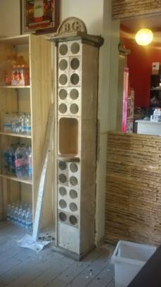 Set of wine cellar foer wall in a bar with Modules WineMOD.