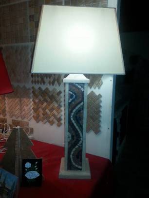 Exclusive Lamps in travertine.