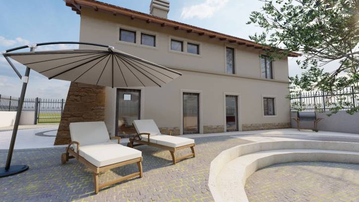 Rendering Casale Roma - Settecamini