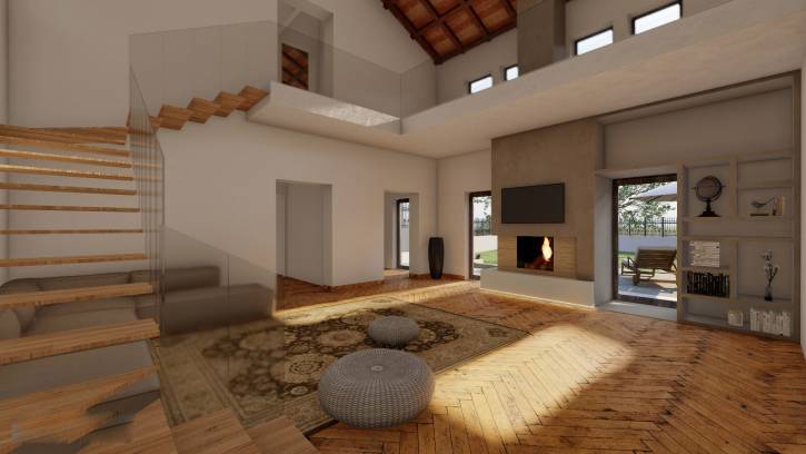 Rendering Casale Roma - Settecamini