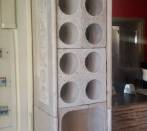 Set of wine cellar foer wall in a bar with Modules WineMOD.