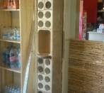 Set of wine cellar foer wall in a bar with Modules WineMOD.