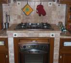 Country Kitchen in  travertine scabas
