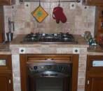 Country Kitchen in  travertine scabas