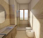 Bagno in travertino