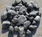 Black pebbles