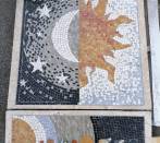  Artistic sun & moon mosaic